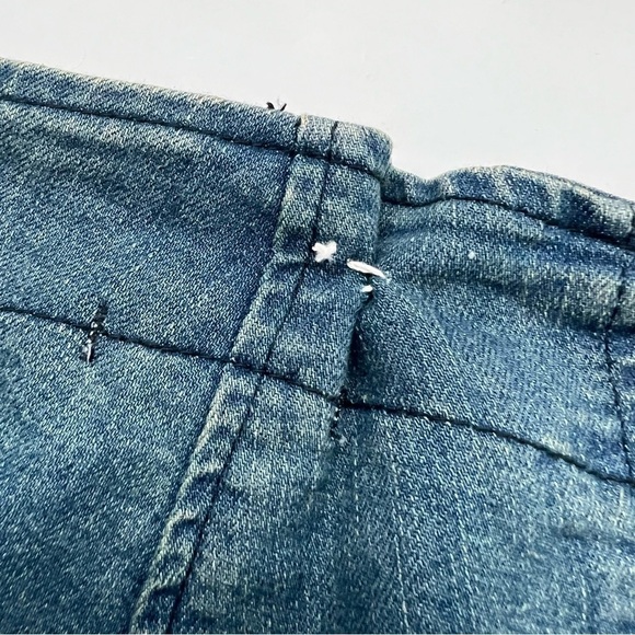 2/25 Prairie UnderGround Blue Jeans Denim Boho Zip Front Made USA Y2K - Picture 6 of 6